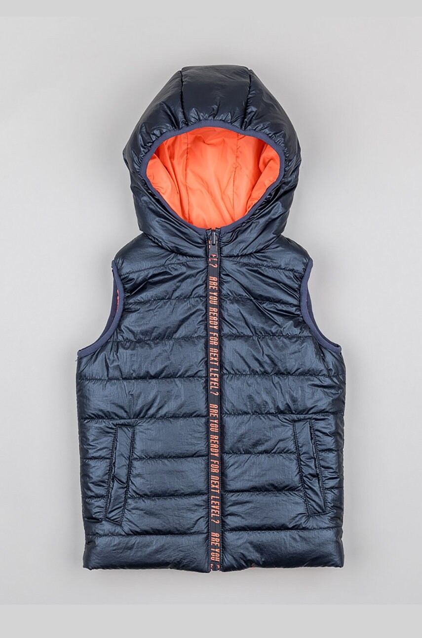 Zippy vesta copii culoarea albastru marin