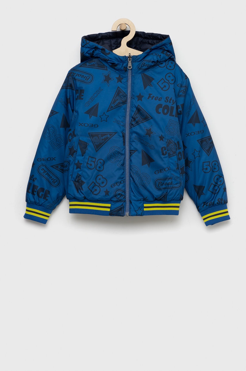 

Детско яке с две лица Geox в синьо, Син