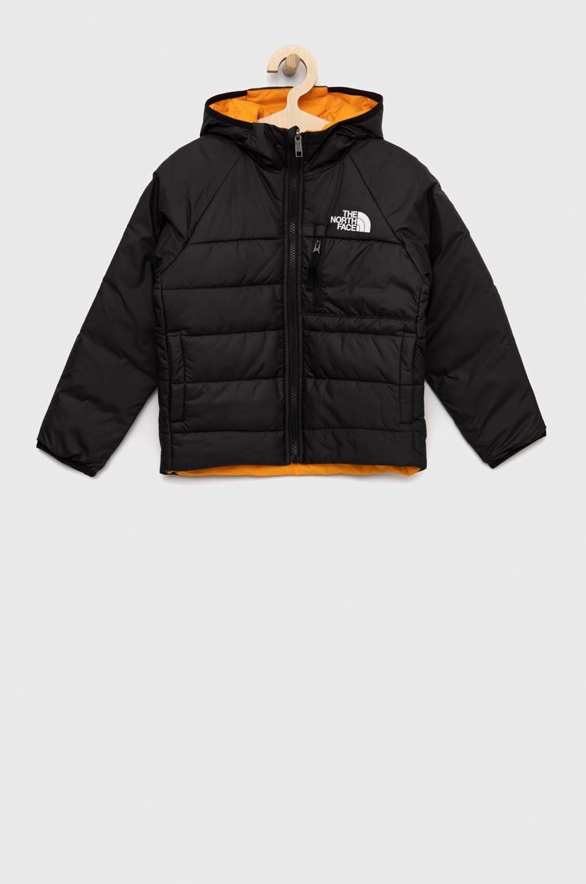 

Дитяча двостороння куртка The North Face колір помаранчевий