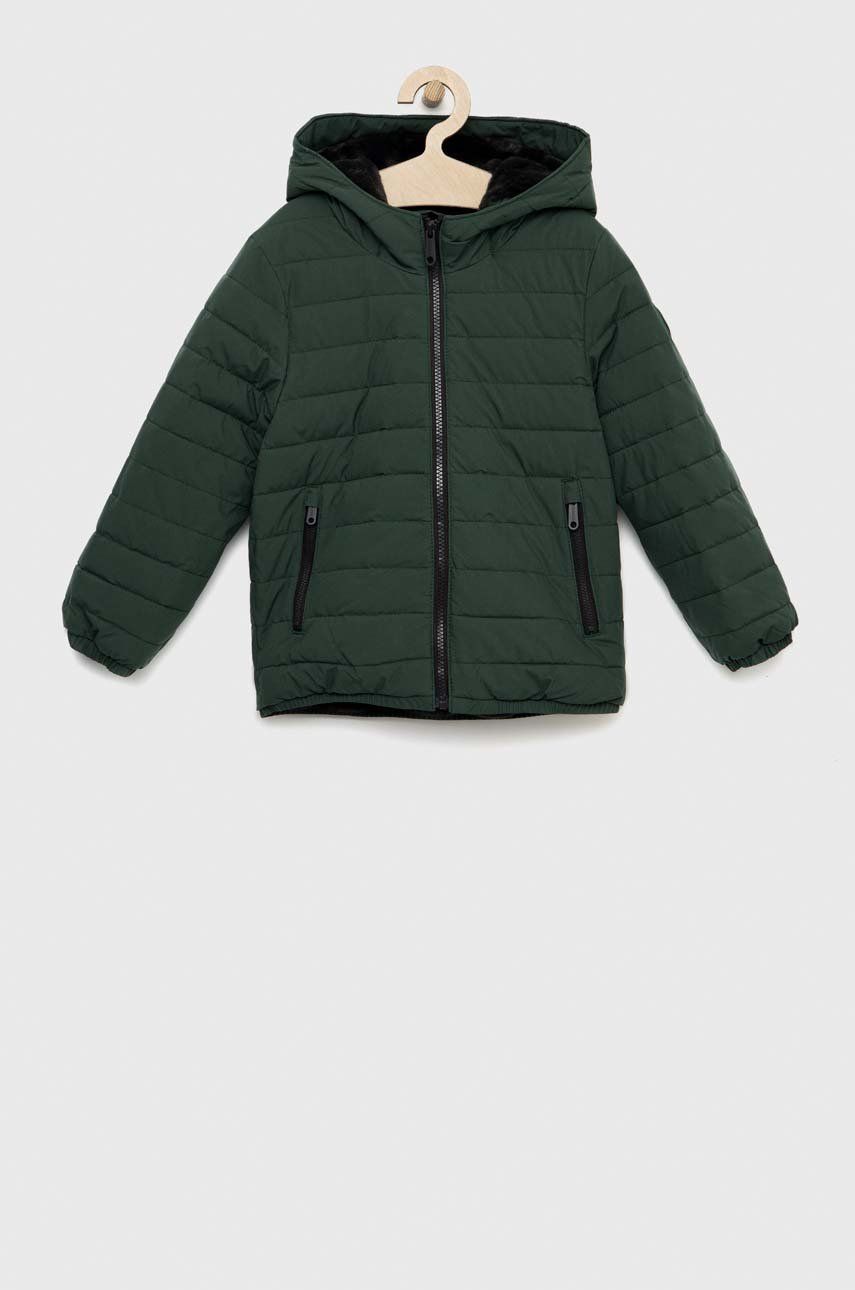 Dětská bunda Abercrombie & Fitch zelená barva - zelená -  Hlavní materiál: 100% Polyester 