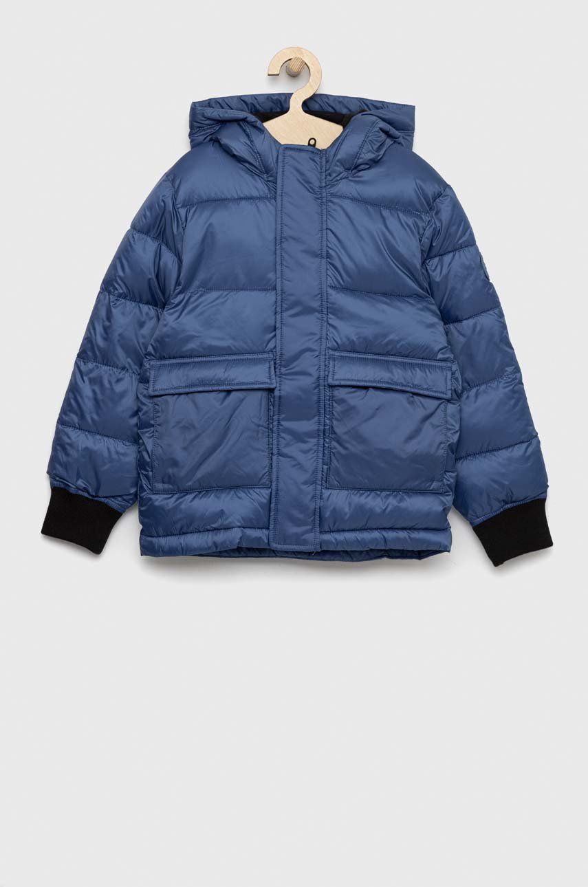 Dětská bunda Abercrombie & Fitch - modrá -  Hlavní materiál: 100% Polyester Podšívka: 100%
