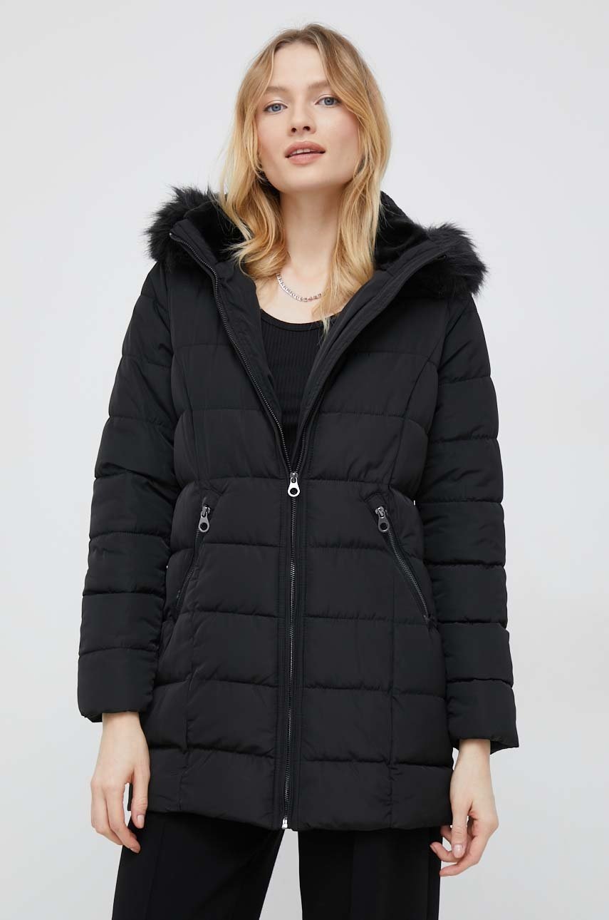 

Яке Vero Moda в черно с преходна изолация, Черен