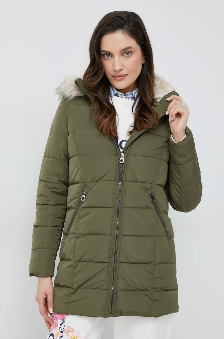 

Яке Vero Moda в зелено с преходна изолация, Зелен