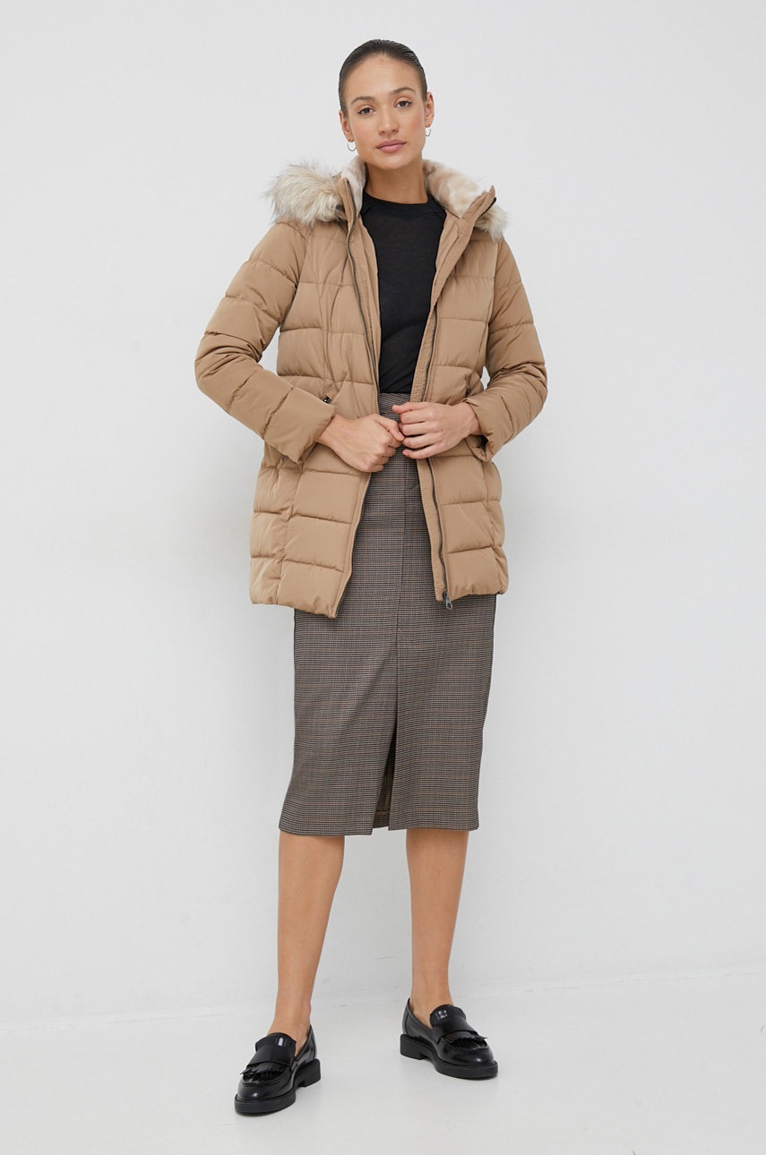 

Куртка Vero Moda женская цвет бежевый зимняя