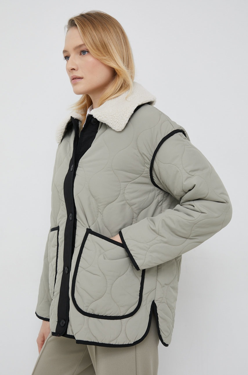 

Яке Vero Moda в зелено с преходна изолация, Зелен