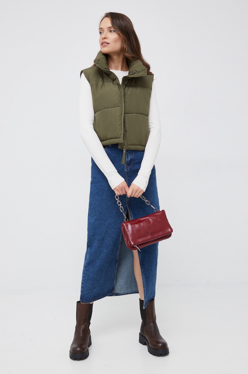 

Безрукавка Vero Moda женский цвет зелёный зимний
