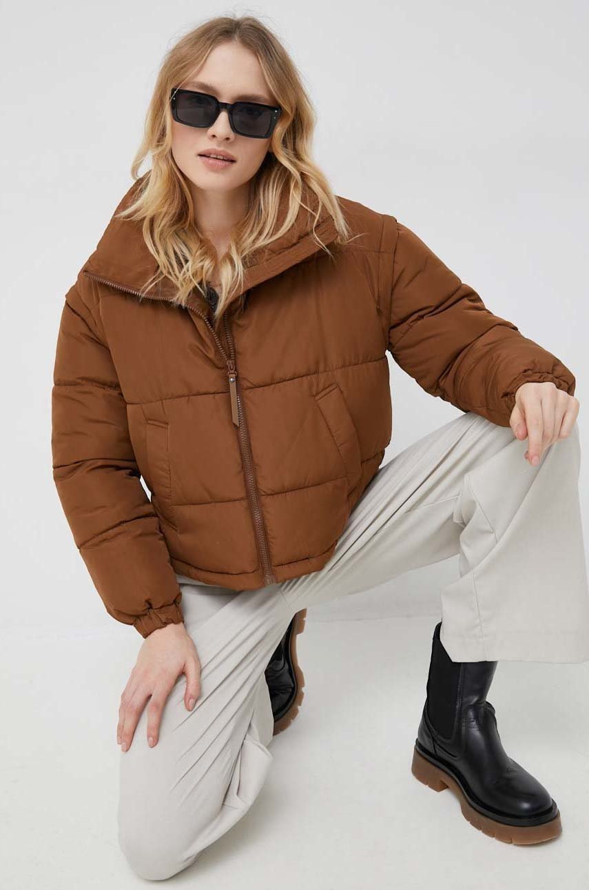 

Куртка Vero Moda жіноча колір коричневий перехідна