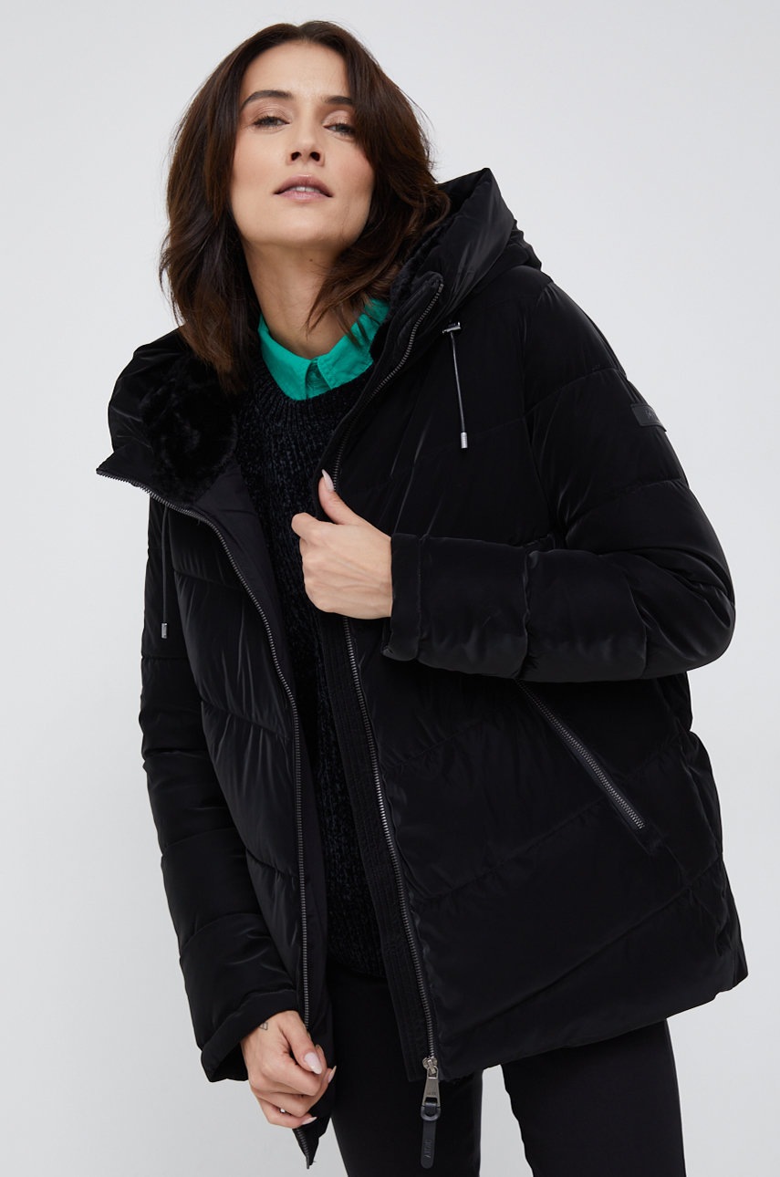 

Яке Dkny в черно със зимна изолация, Черен
