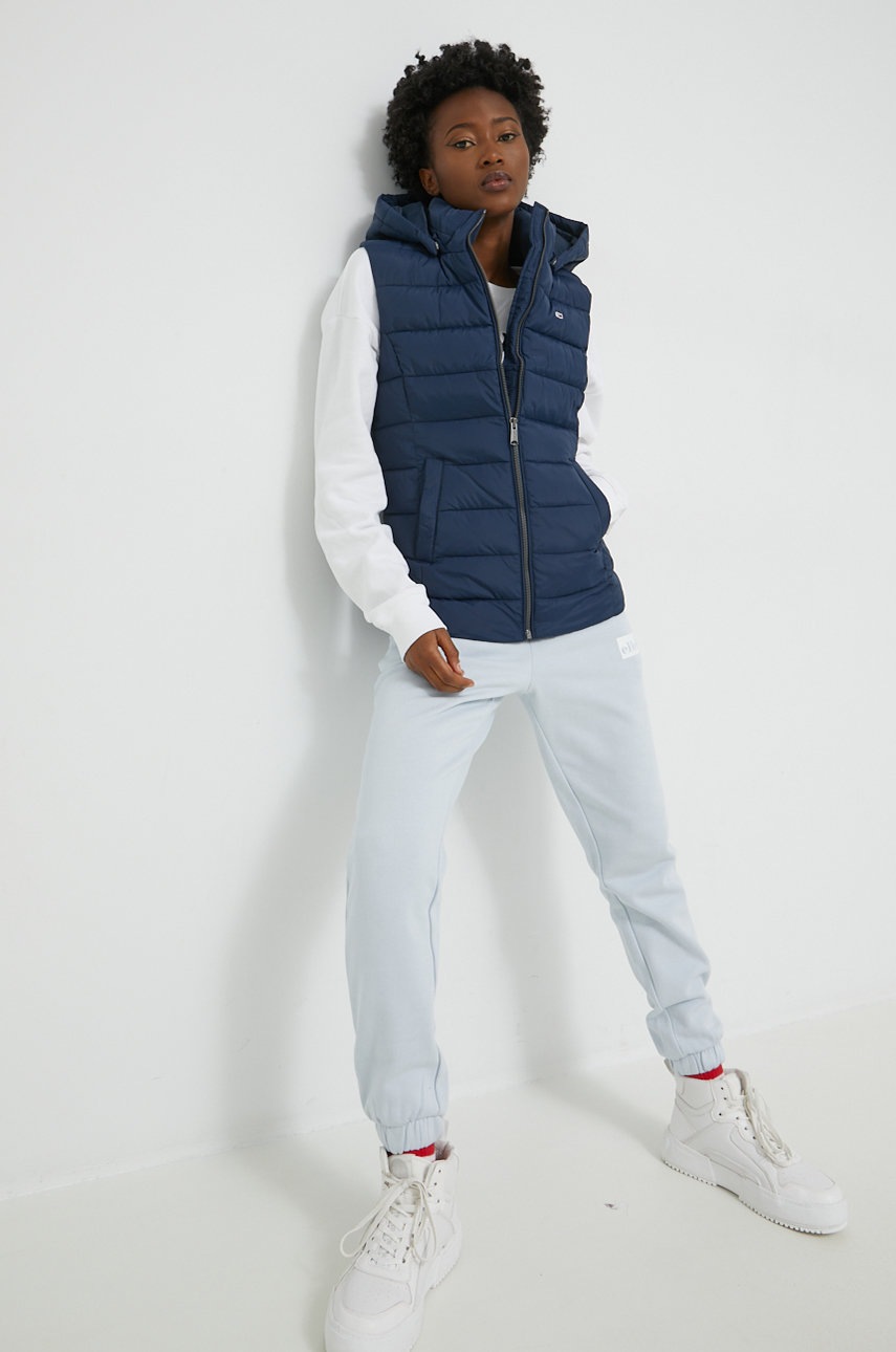 

Безрукавка Tommy Jeans женский цвет синий зимний