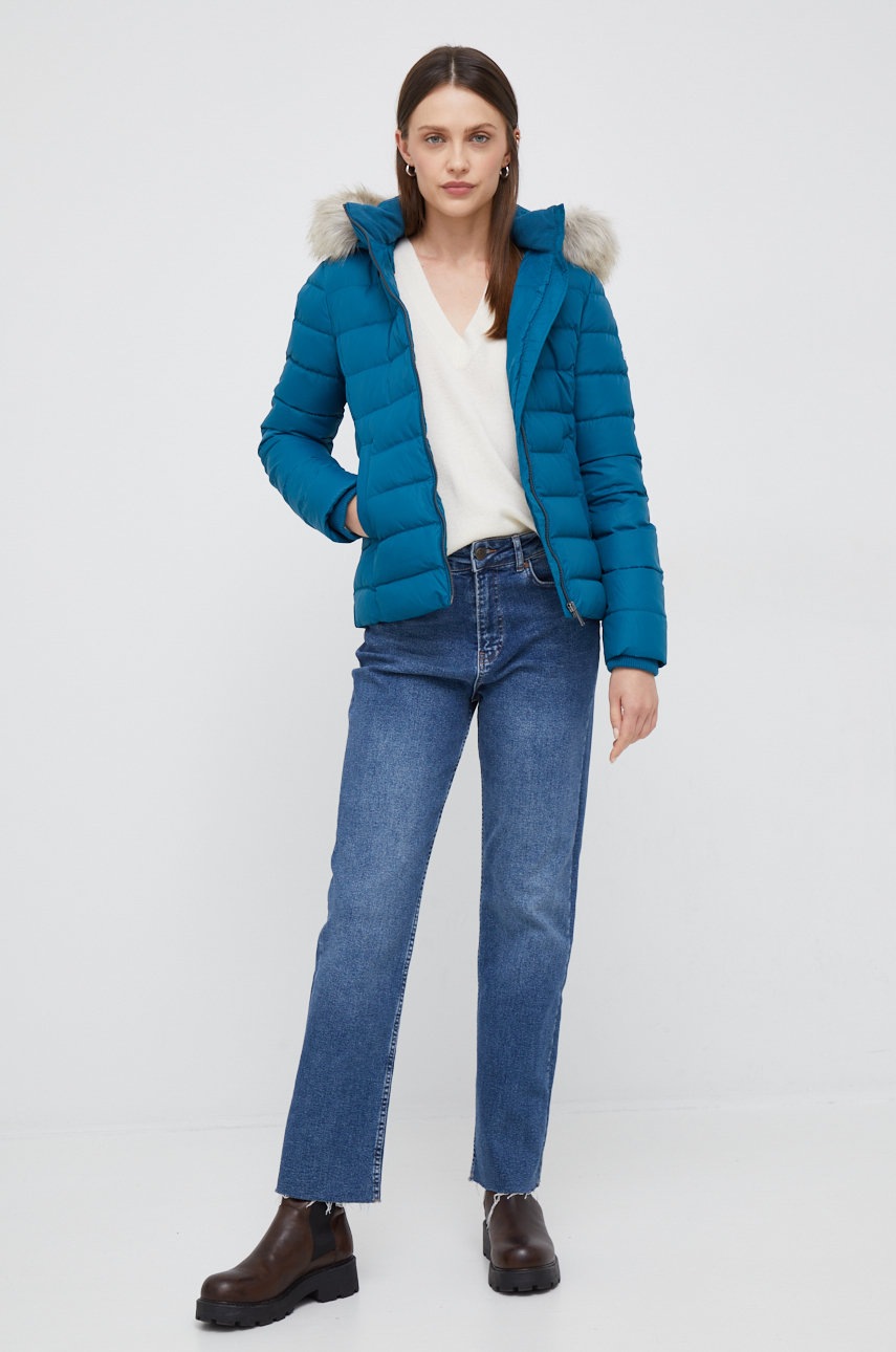 

Пухова куртка Tommy Jeans жіноча зимова