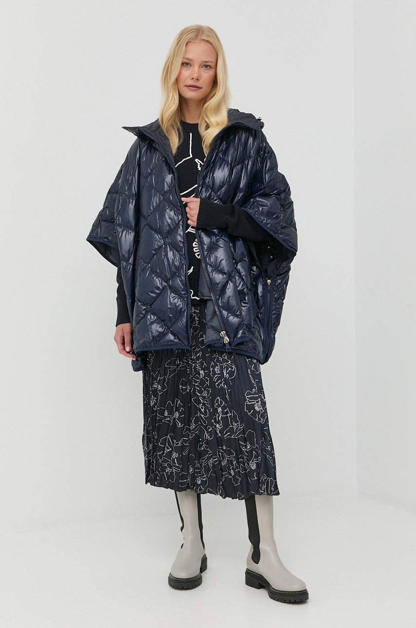 

Пуховая куртка Weekend Max Mara женская цвет бирюзовый переходная oversize