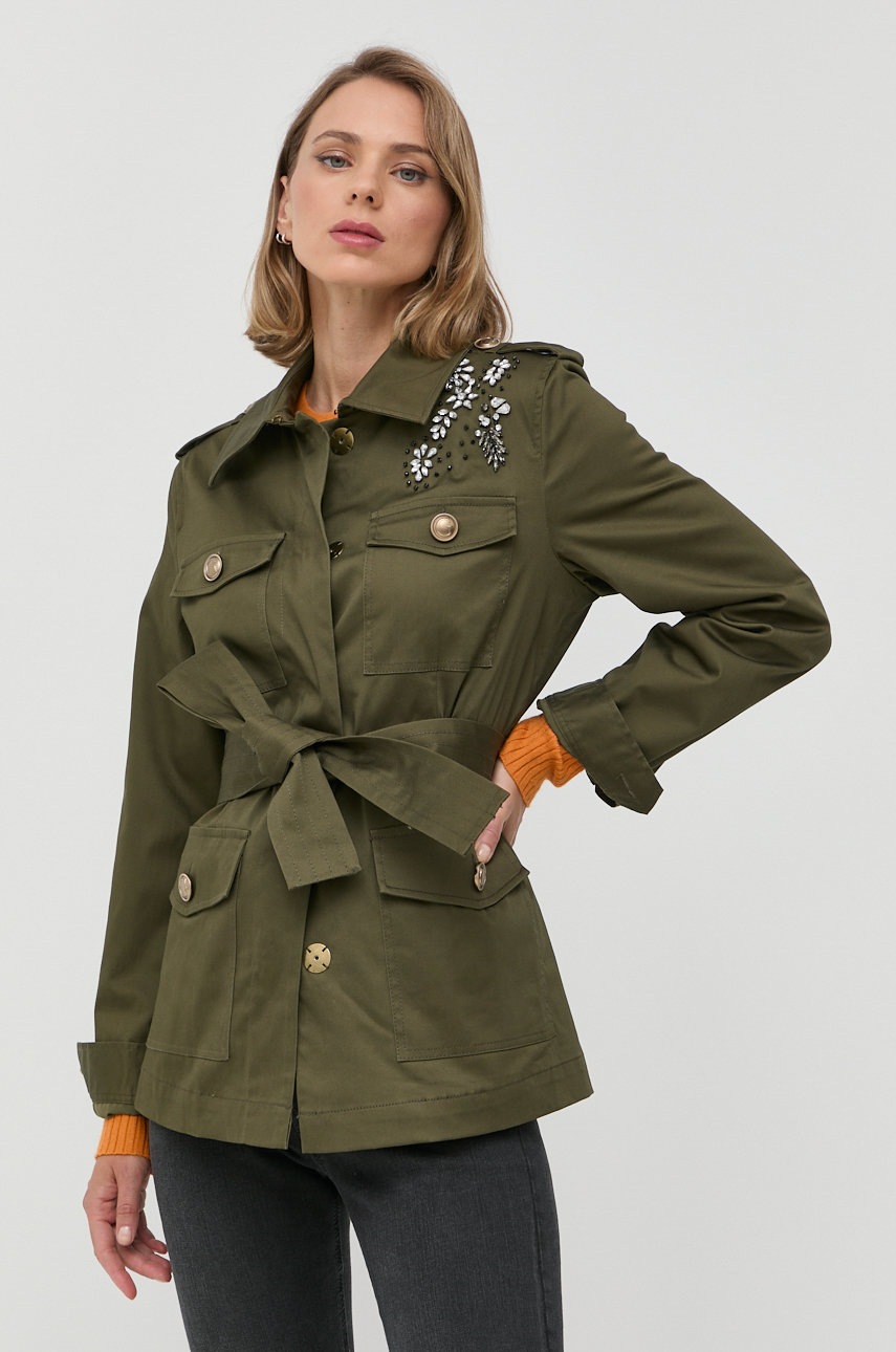 

Куртка Guess женская цвет зелёный переходная