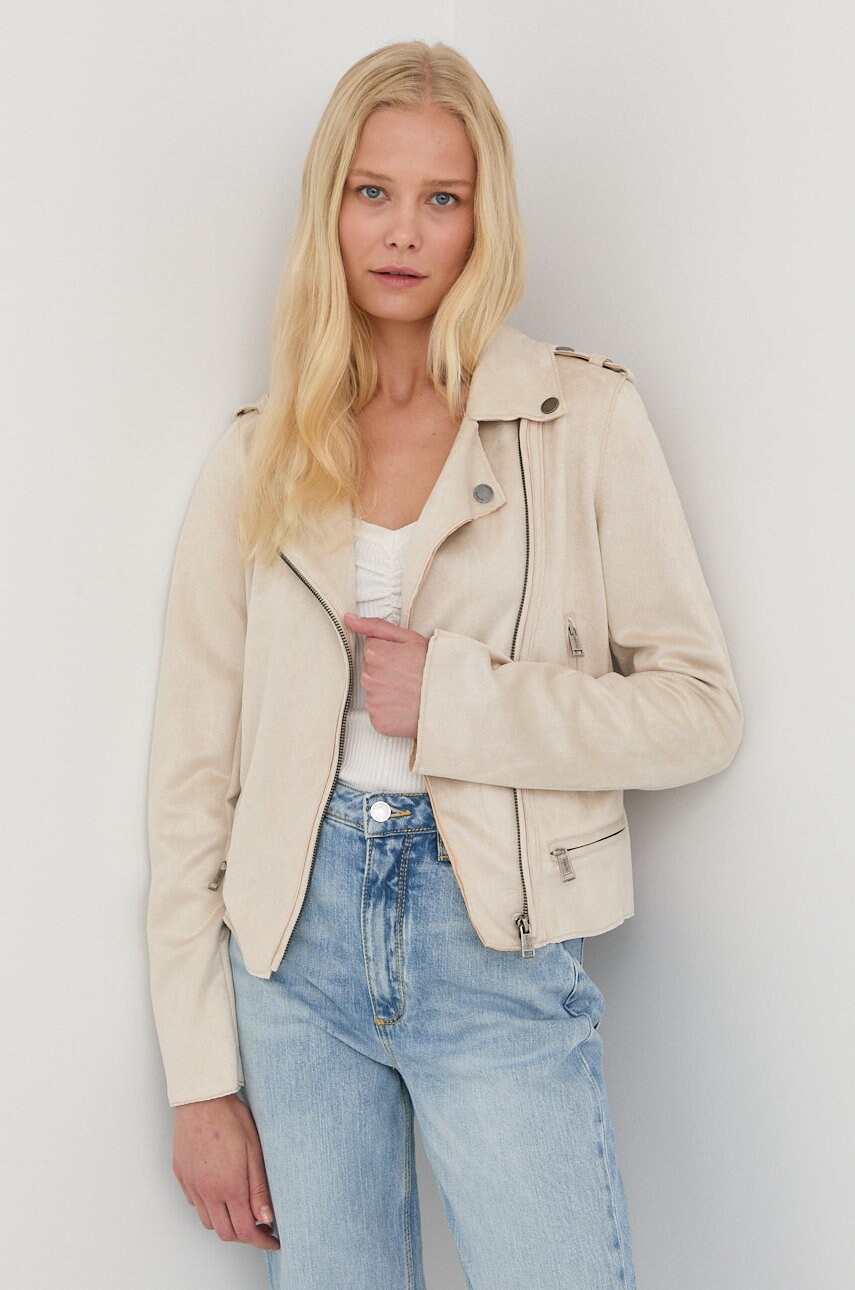 

Куртка Guess женская цвет бежевый переходная
