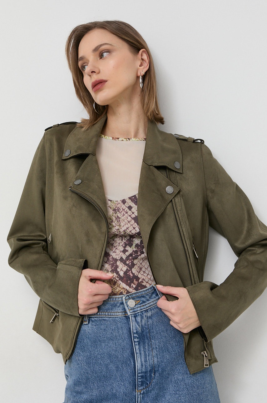 

Куртка Guess женская цвет зелёный переходная