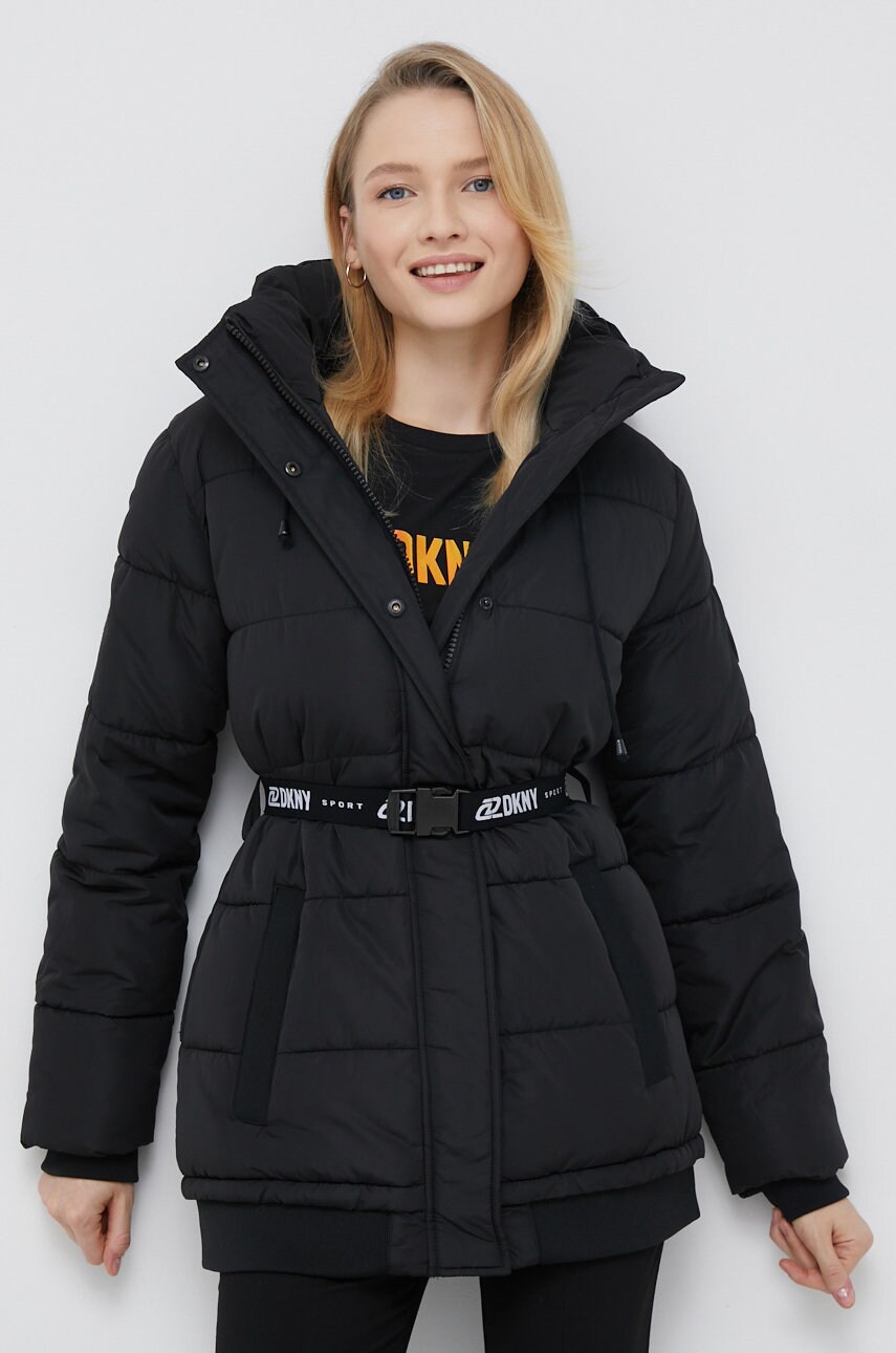

Яке Dkny в черно със зимна изолация, Черен