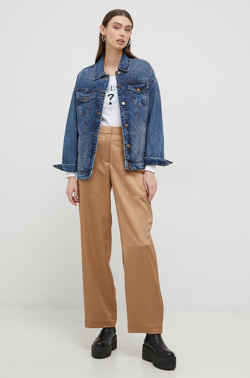 

Джинсова куртка Armani Exchange жіноча перехідна oversize