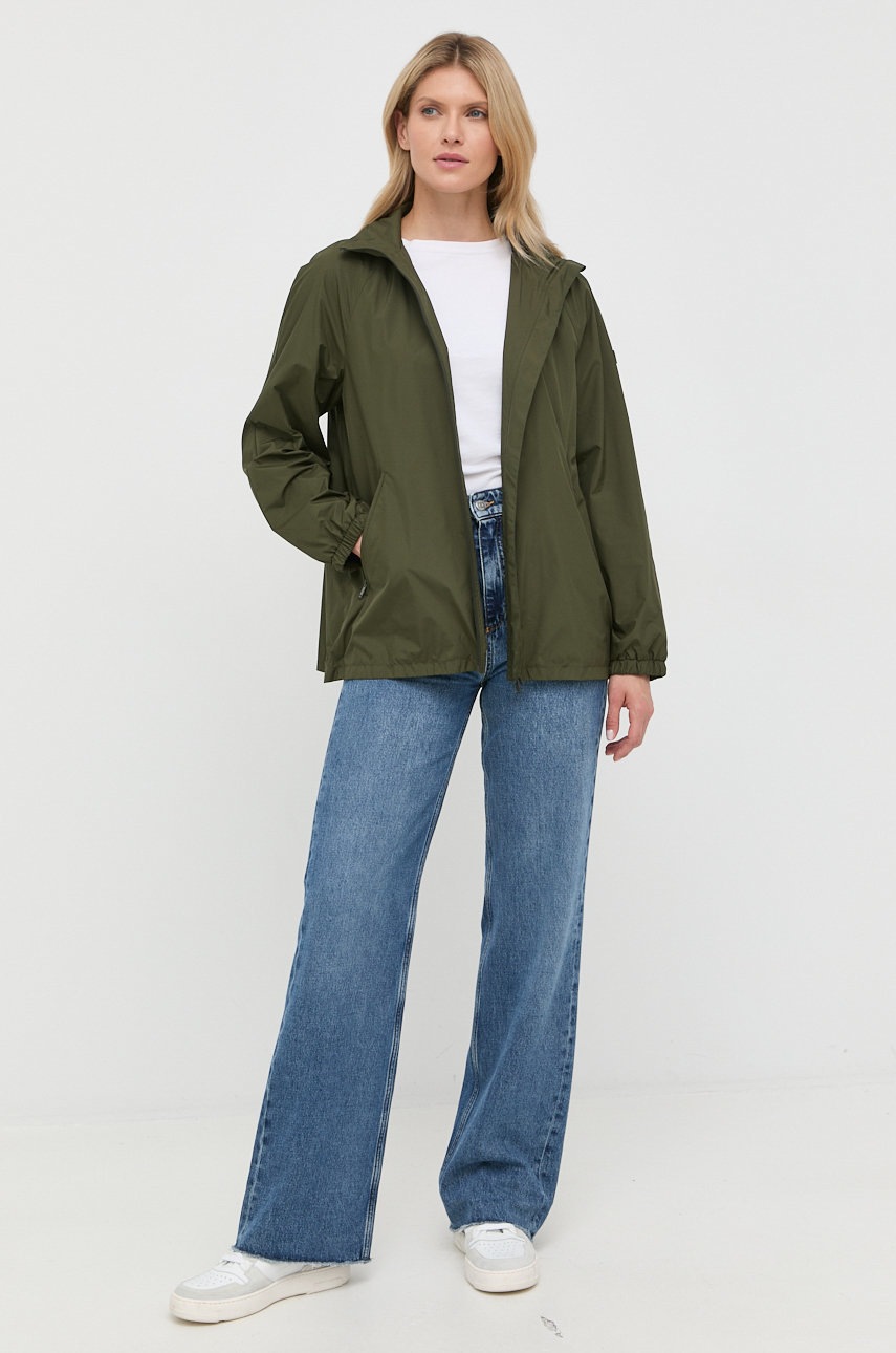 

Куртка Max Mara Leisure женская цвет зелёный переходная
