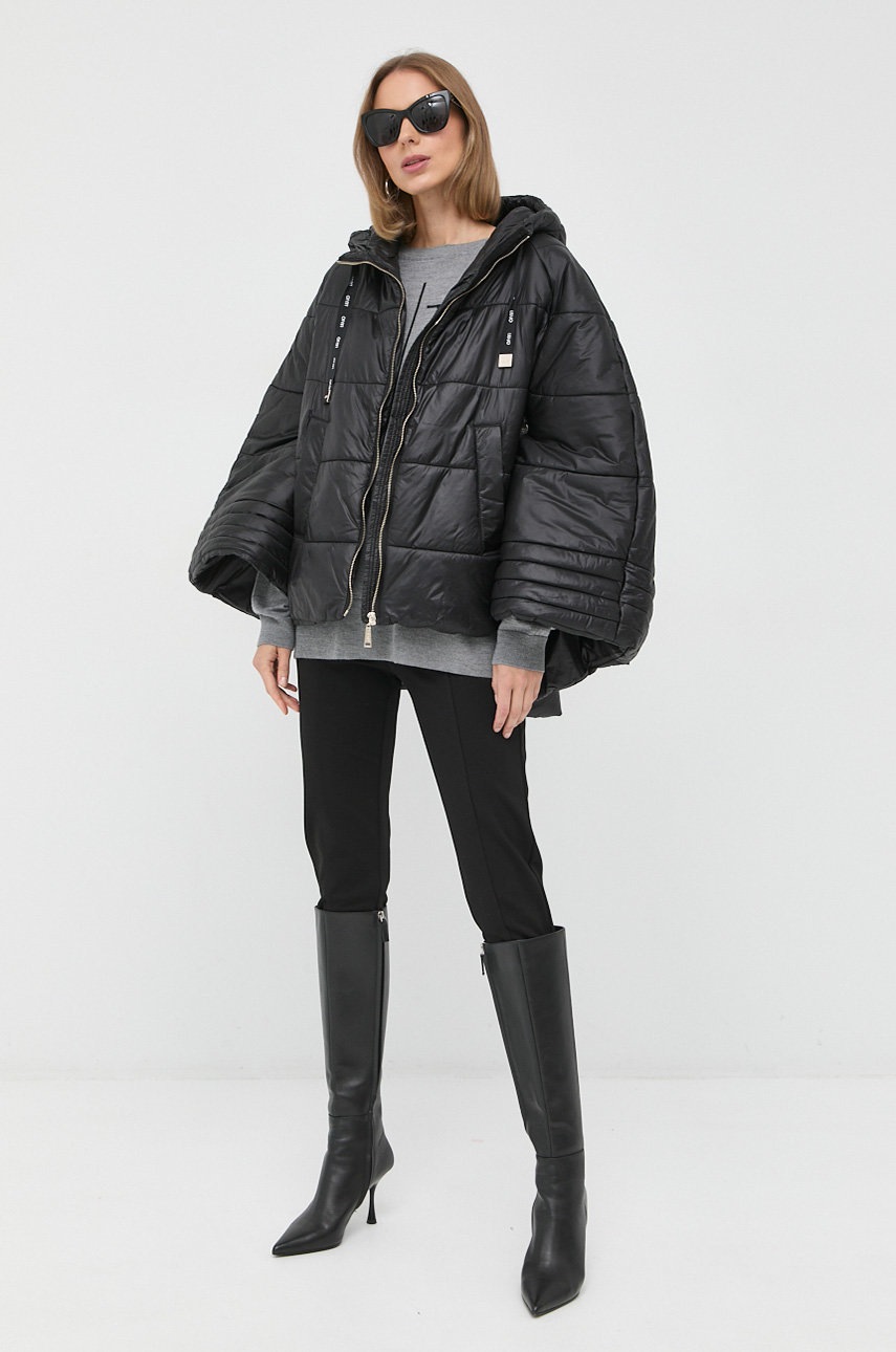 

Пончо Liu Jo женский цвет чёрный переходная oversize
