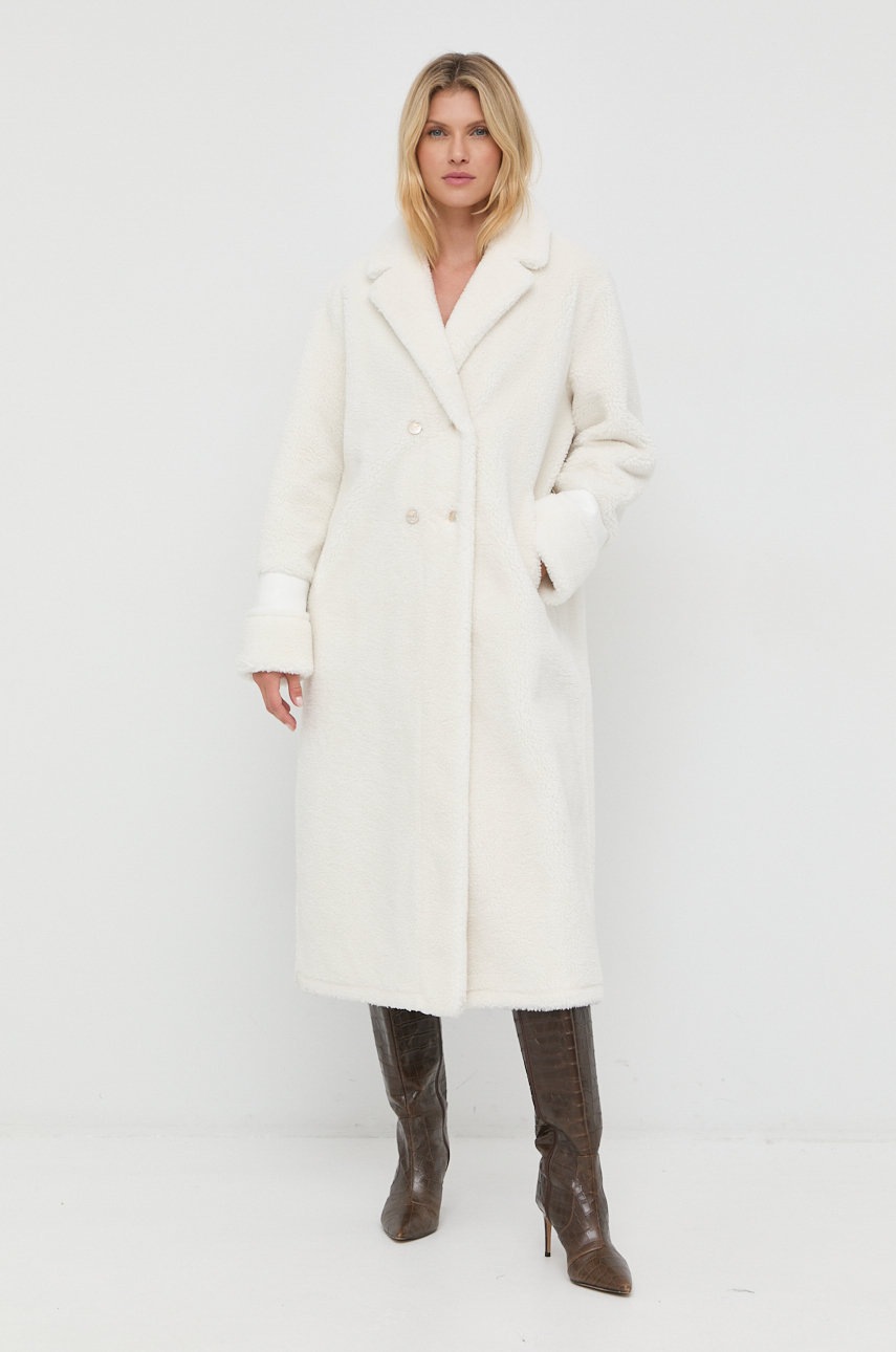 

Палто с две лица Liu Jo в бежово с преходна изолация с уголемена кройка, Бежов