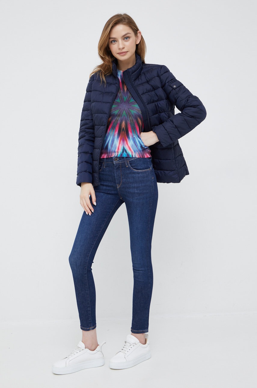 

Куртка Lauren Ralph Lauren женская цвет синий зимняя