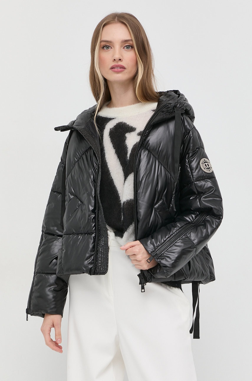 

Куртка Twinset жіноча колір чорний зимова oversize