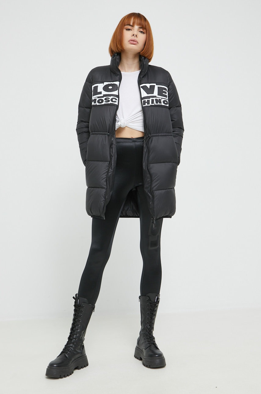 

Куртка Love Moschino женская цвет чёрный зимняя