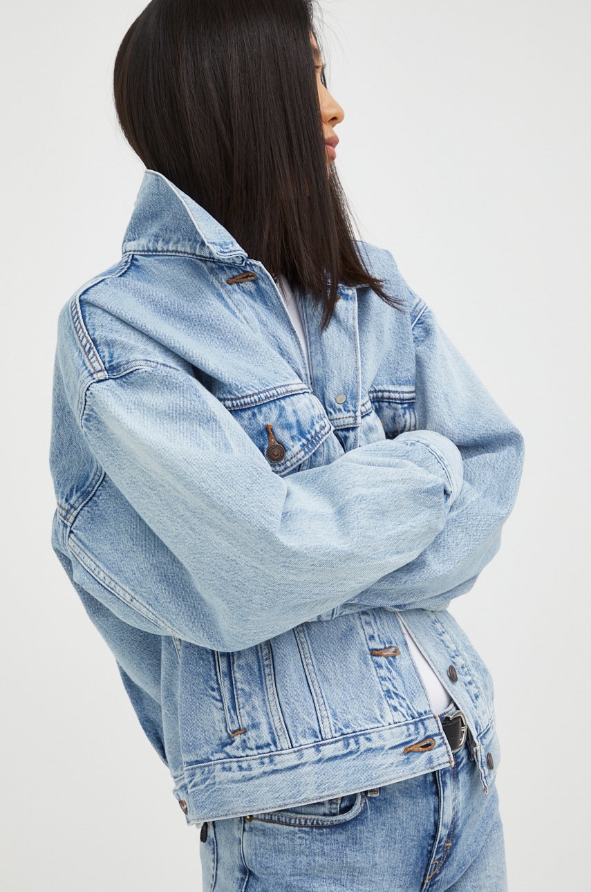 

Дънково яке Levi's с преходна изолация с уголемена кройка, Син