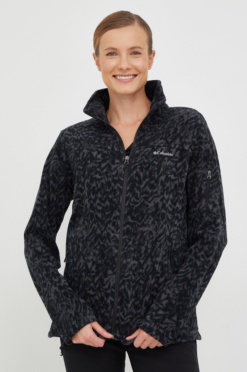 

Спортен суичър Columbia Fast Trek Printed в сиво, Сив