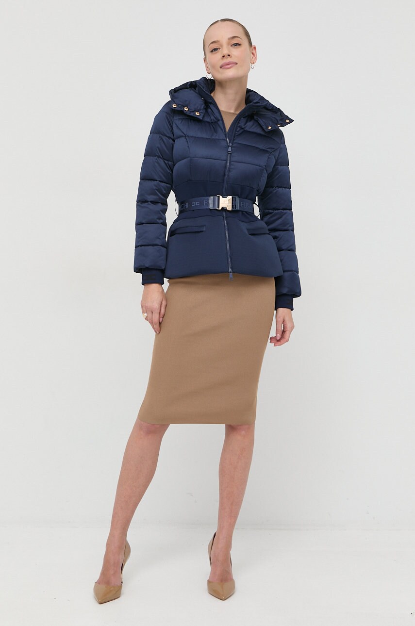 

Куртка Elisabetta Franchi женская цвет синий зимняя