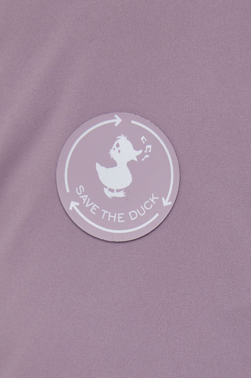 Save The Duck kurtka damska kolor fioletowy zimowa
