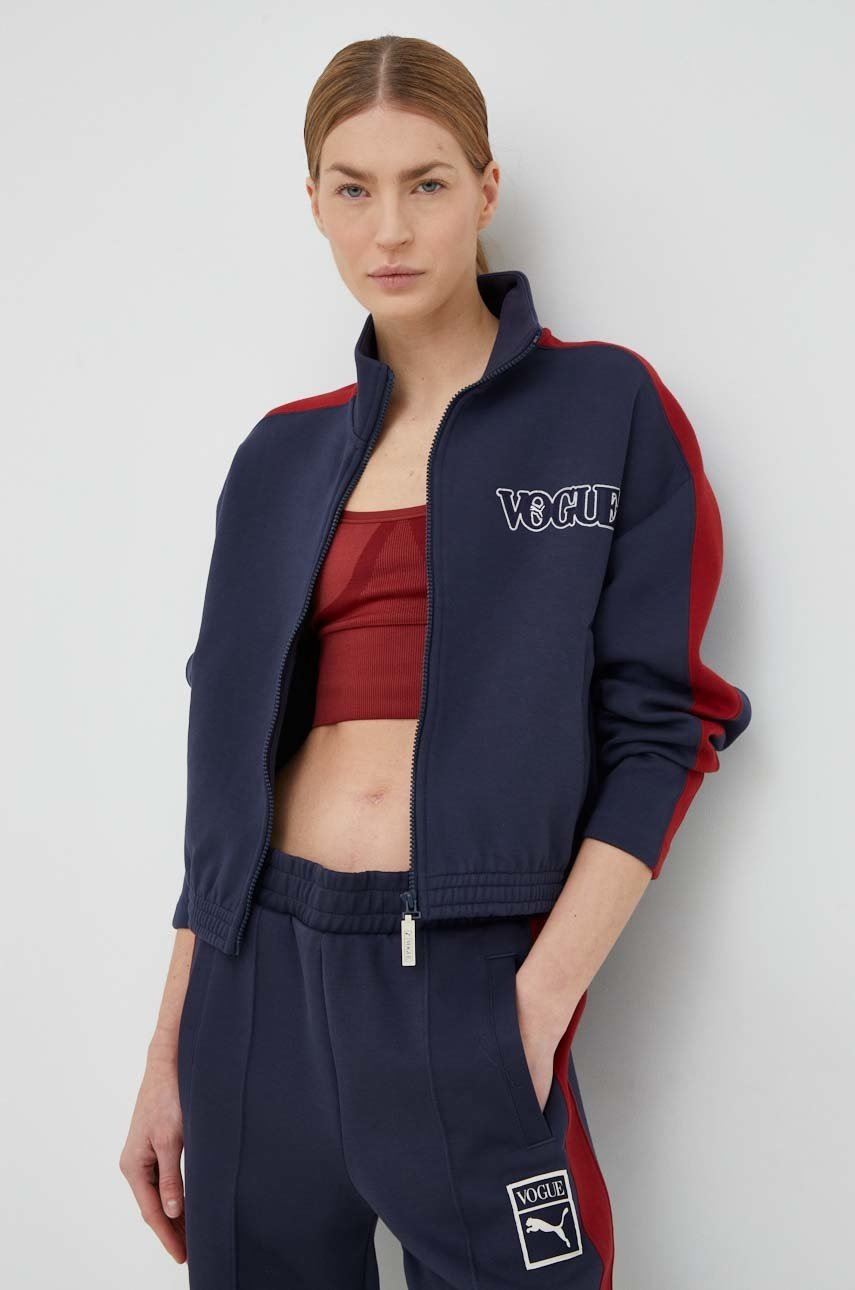 

Спортен суичър Puma x vogue в тъмносиньо с десен, Тъмносин