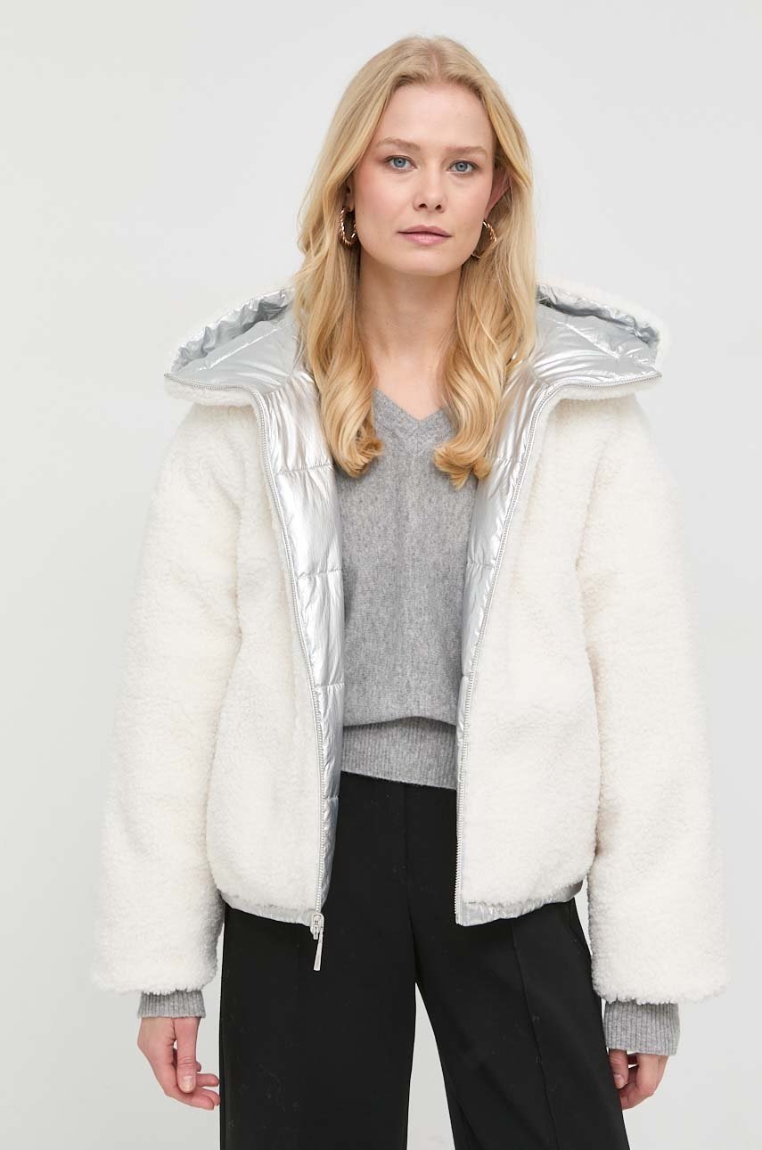 

Двостороння куртка MAX&Co. жіноча колір срібний зимова oversize