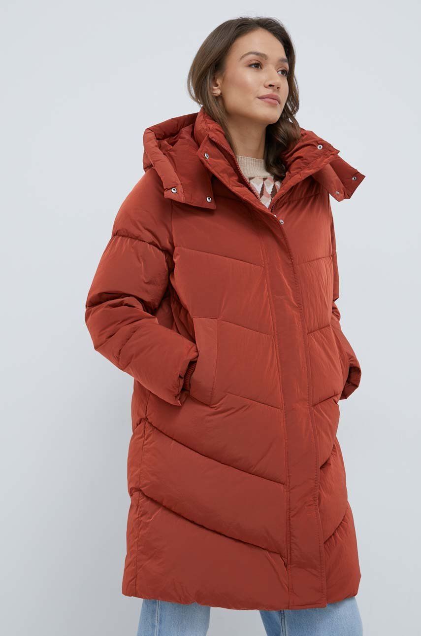 Calvin klein rövid kabát női, narancssárga, téli, oversize