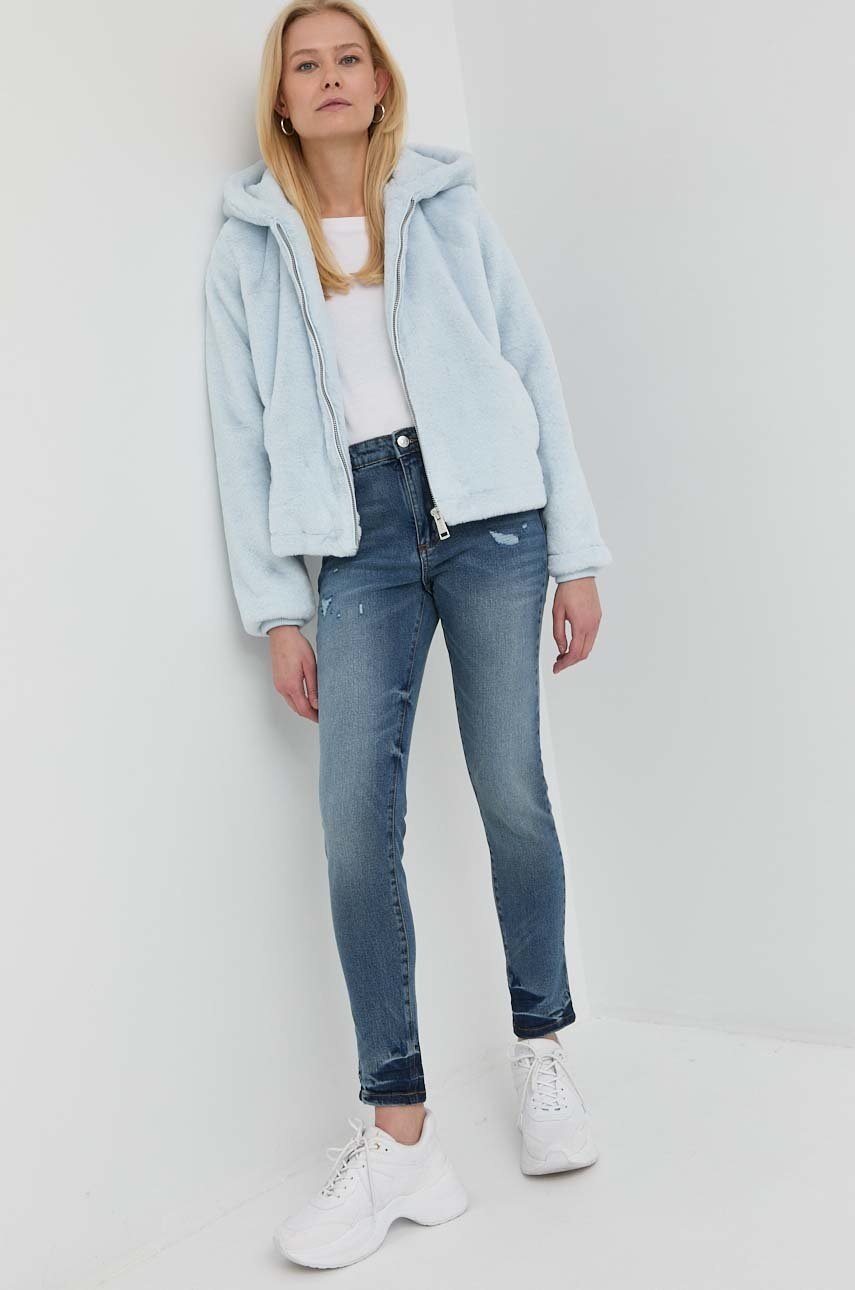 

Куртка Guess женская цвет бирюзовый переходная