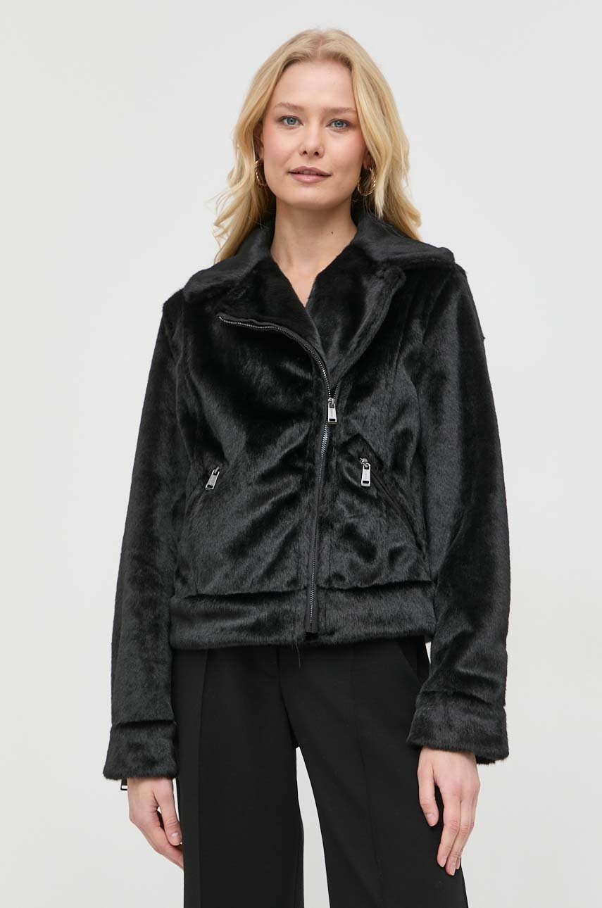 

Куртка Guess жіноча колір чорний перехідна