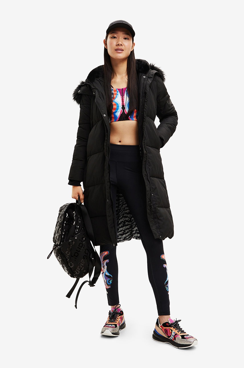 

Куртка Desigual женская цвет чёрный зимняя