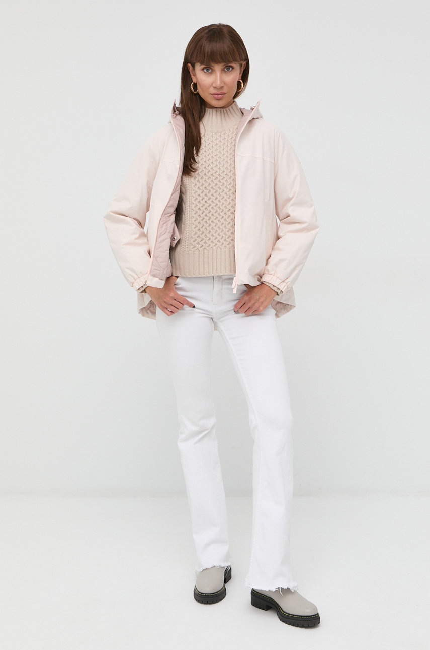 

Куртка Max Mara Leisure жіноча колір рожевий зимова