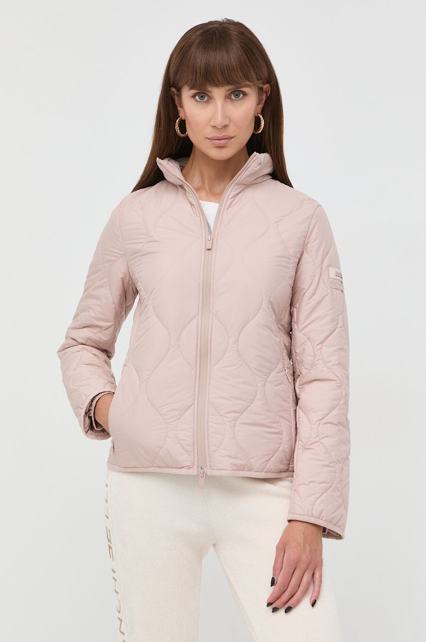Max mara leisure geaca femei, culoarea roz, de tranzitie