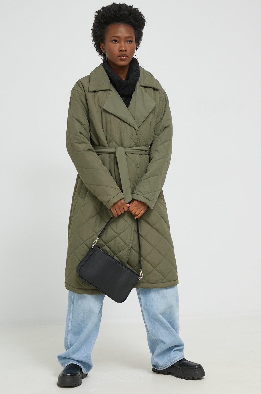 

Куртка Noisy May Ulla женская цвет зелёный переходная oversize