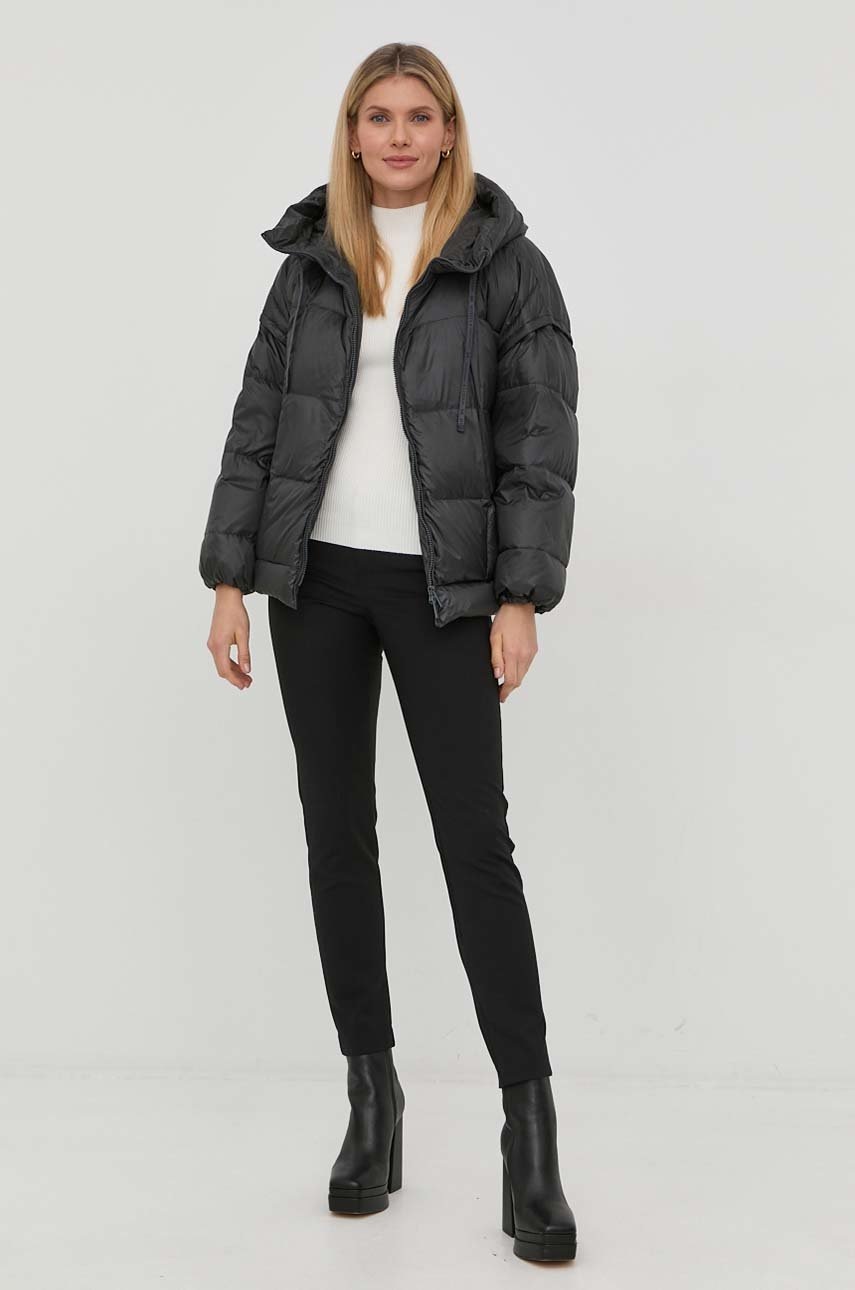

Пуховая куртка Marella женская цвет серый зимняя oversize