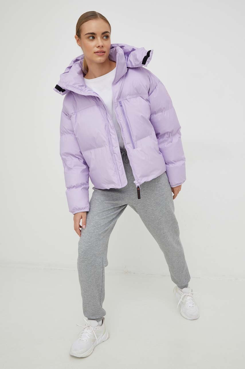 

Куртка adidas by Stella McCartney женская цвет фиолетовый зимняя