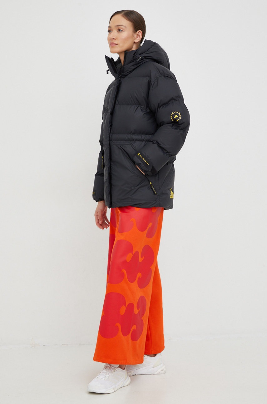 

Куртка adidas by Stella McCartney жіноча колір чорний зимова oversize
