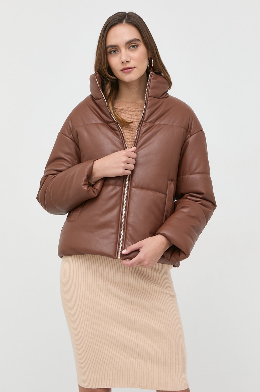 

Куртка Liu Jo жіноча колір коричневий зимова oversize