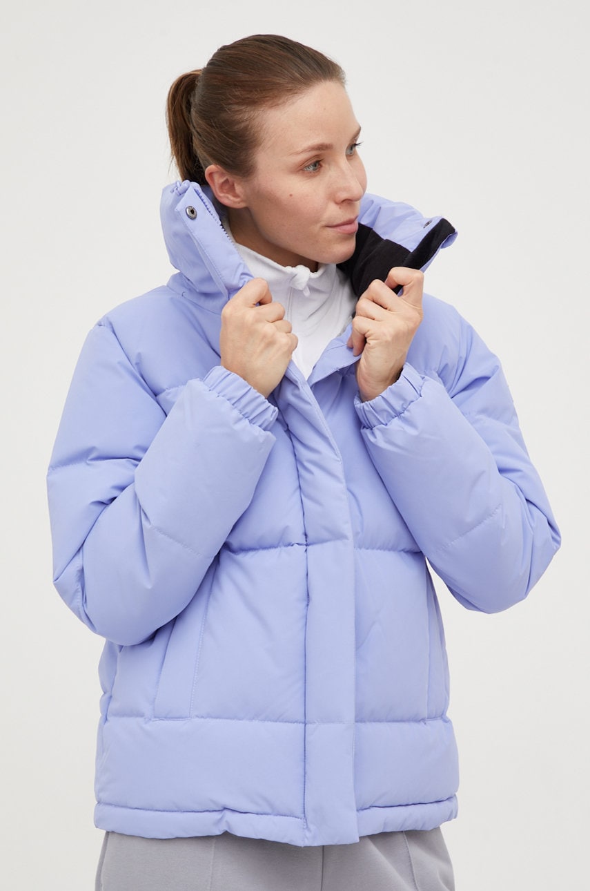 Roxy geaca Winter Rebel Waterproof femei, culoarea violet, de iarna
