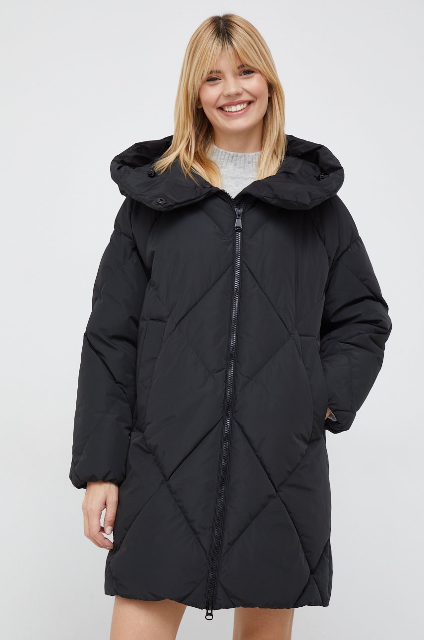 

Куртка Geox жіноча колір чорний зимова oversize