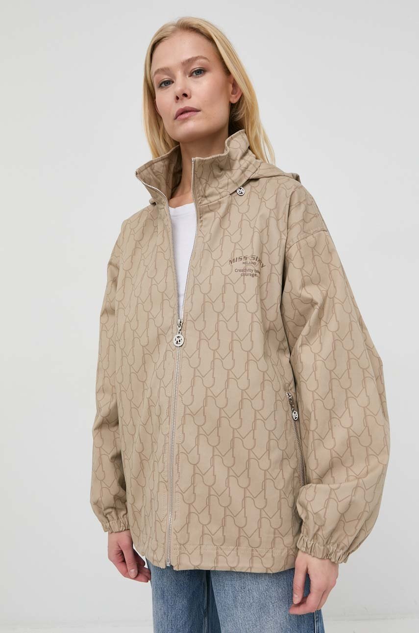 

Куртка Miss Sixty жіноча колір бежевий перехідна oversize