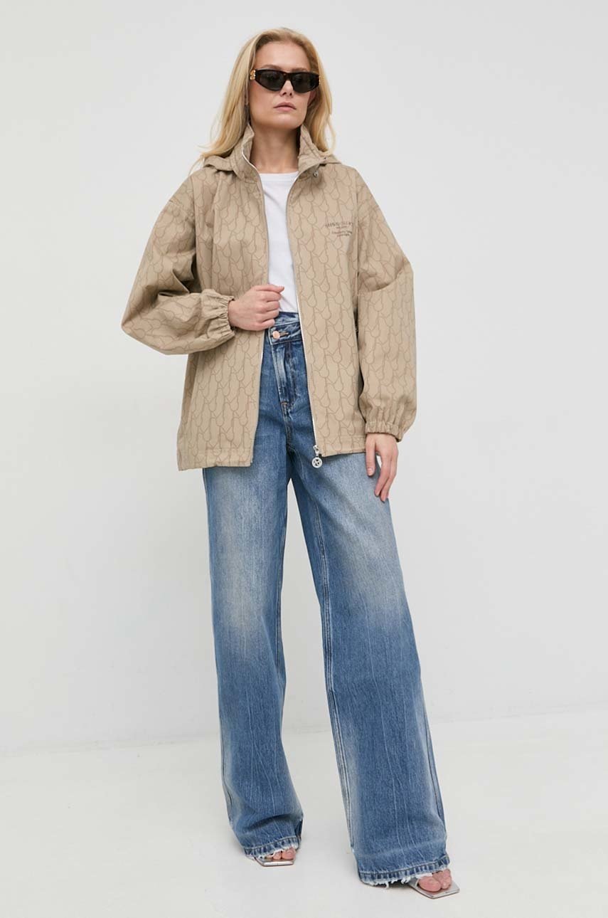 

Куртка Miss Sixty женская цвет бежевый переходная oversize