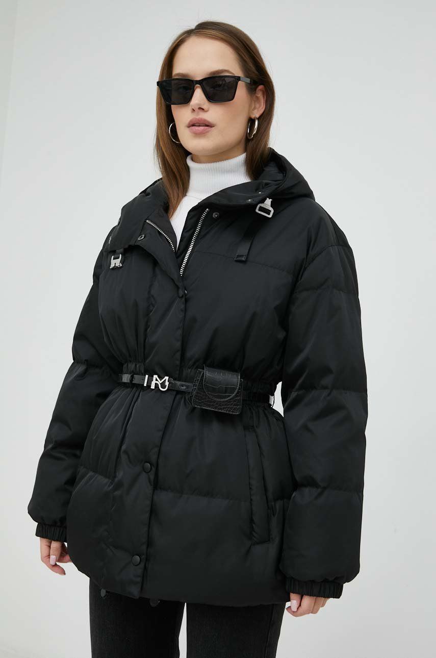 Péřová bunda Miss Sixty dámská, černá barva, zimní - černá -  Hlavní materiál: 100 % Polyamid
