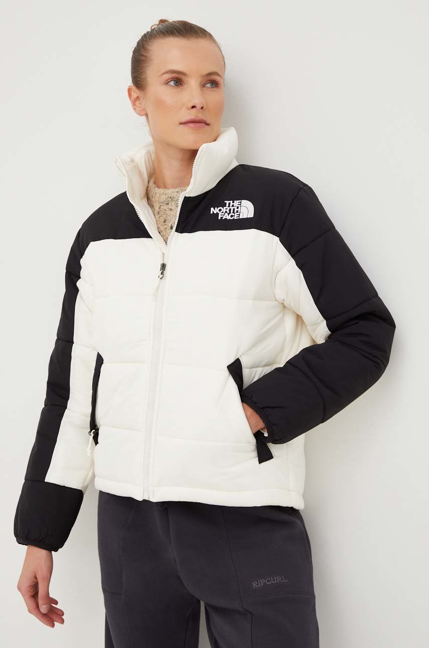 The North Face geaca Womens Hmlyn Insulated Jacket femei, culoarea alb, de iarna