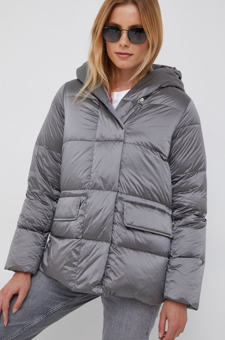 

Куртка Pennyblack жіноча колір сірий зимова oversize